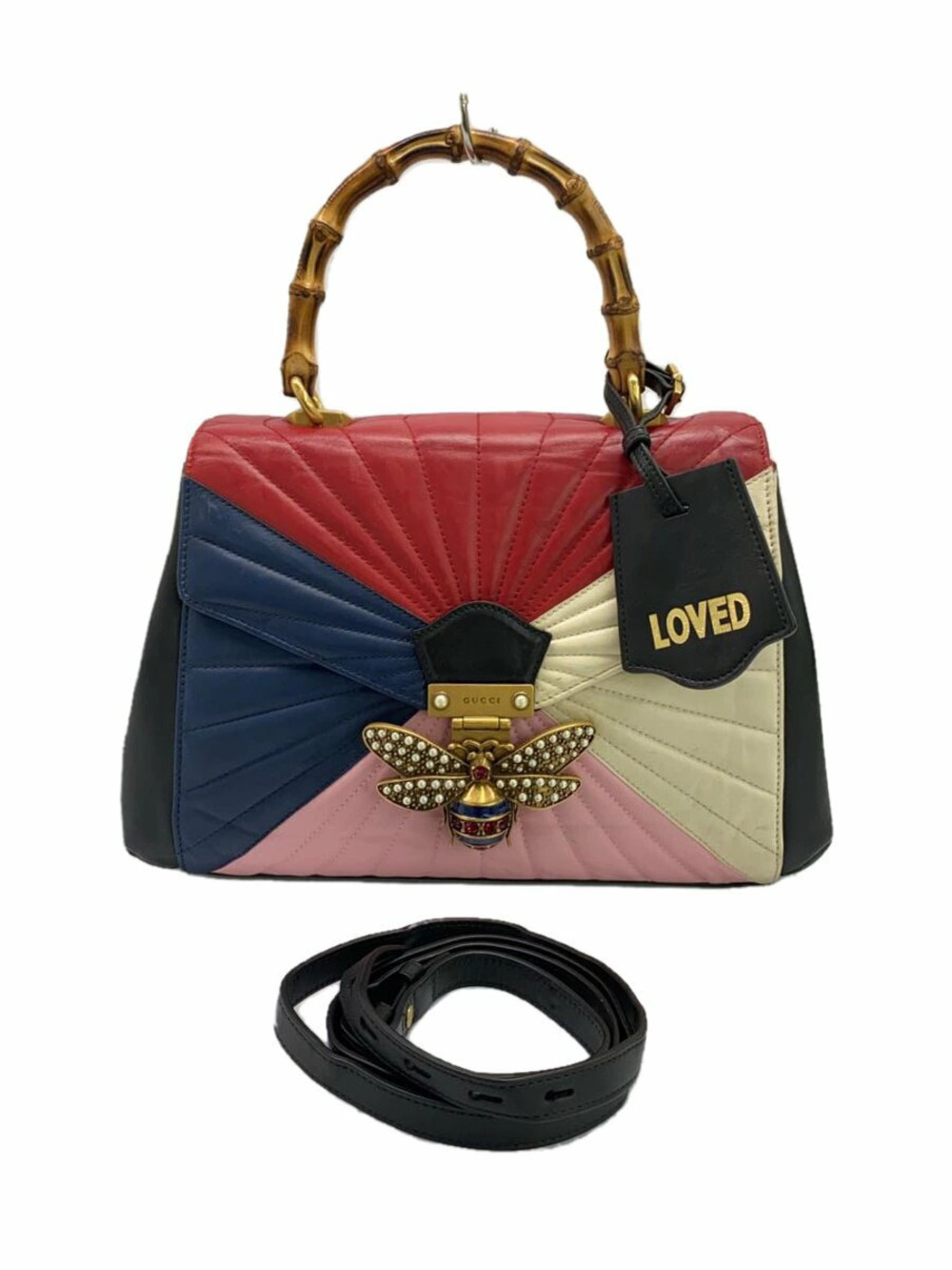 Gucci Handbag Queen Margaret Leather White